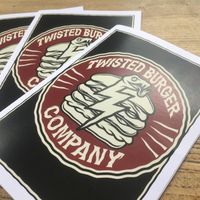 menu array at Twisted Burger Company in Sheffield