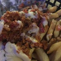 Chilli cheese fries  at Twisted Burger Company in Sheffield