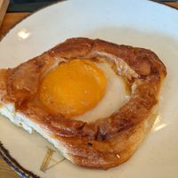 vegan peach danish at Arapina in South East London