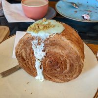 vegan pistacho croll at Arapina in South East London