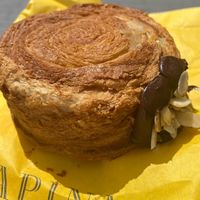 Vegan croll chocolate and almond   at Arapina in South East London