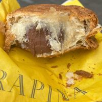 Vegan croll chocolate and almond   at Arapina in South East London