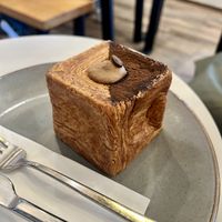 Tiramisu cube  at Arapina in South East London