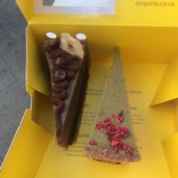 Left: Banoffee, right: pistachio and raspberry  at Arapina in South East London