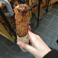 Chocolate churros  at Brazilian Churros - Food Stand in South East London