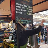 Freshly made dough at Brazilian Churros - Food Stand in South East London