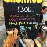 Vegan chocolate churros! Amazing! at Brazilian Churros - Food Stand in South East London
