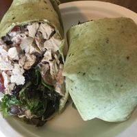 chick'n salad wrap (without sides) at Mana in Binghamton