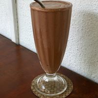 Cacao Banana smoothie - vegan  at Cafe Kumbuk Good Market in Colombo