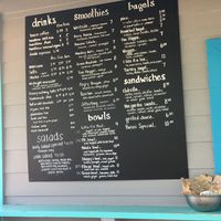 menu at Little Fish Coffee in Koloa
