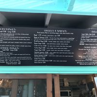 Menu at Little Fish Coffee in Koloa