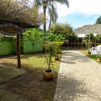 O pátio da entrada do restaurante. at Harmonia Restaurante Natural in Rio Grande