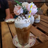 Iced coffee float at The Cran in Glasgow