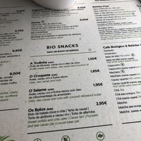 Menu   at Ekvilibro in Sintra