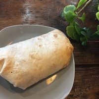 Spaghetti and meatball burrito at The Hearty Hooligan in Hamilton
