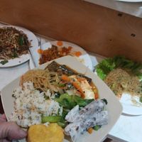 Buffet selection at Vo Uu Chay in Hanoi