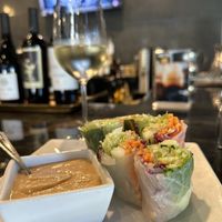 Veggie spring rolls   at Thailicious in Southlake