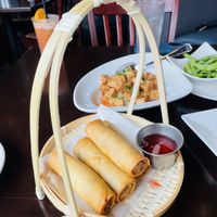 Vegetable rolls  at Thailicious in Southlake