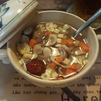 lotus seed, fig and vegetable soup at Here & Now - Phu Nhuan in Ho Chi Minh City