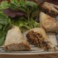 nem nam (fried bean curd rolls stuffed with mushrooms and carrots) at Here & Now - Phu Nhuan in Ho Chi Minh City