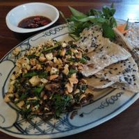 Mushroom and tofu with rice paper at Here & Now - Phu Nhuan in Ho Chi Minh City