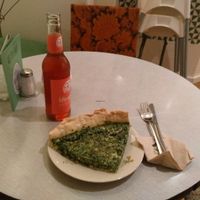 spinach quiche (cold) at Das Kombinat in Augsburg