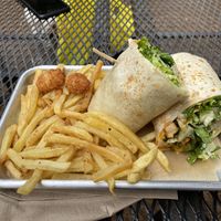 Buffalo chik’n wrap  #Veganuary at Revolution Vegan Kitchen in Austin