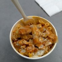 Buffalo chicken mac and cheese at Revolution Vegan Kitchen in Austin