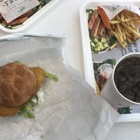 chickn burger menu at MAX in Copenhagen