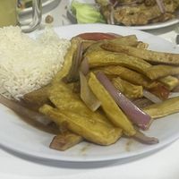 fake meat with ricee  at Vida Sana - Jr. Camaná in Lima