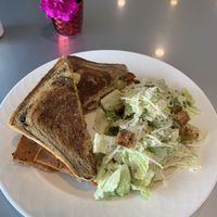 The Rueben sandwich with side Ceaser salad  at Hearts Choices - NorthEast in Calgary