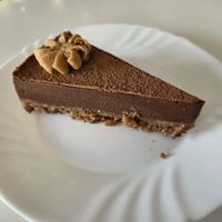 Raw vegan chocolate cake at Caffetteria in Sofia