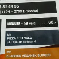 Vegan burger menu 60 dkk  at Vegetalia in Copenhagen