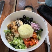 Rice bowl  at Fresco Habito in Playa Del Carmen