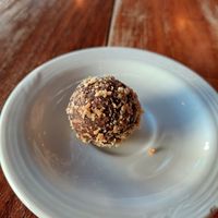 German cake energy ball at Fresco Habito in Playa Del Carmen