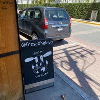 Sign  at Fresco Habito in Playa Del Carmen
