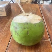Coconut waterr  at Fresco Habito in Playa Del Carmen
