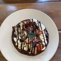 A waffle  at Fresco Habito in Playa Del Carmen