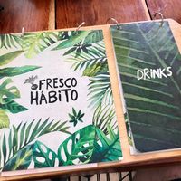 5/1/18 - Menu has changed since the last set of photos posted.  at Fresco Habito in Playa Del Carmen