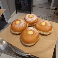 custard donuts   at Vegan Picnic in San Francisco