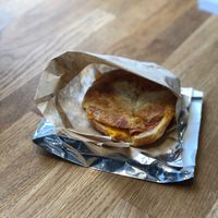 Vegan ham and cheese croissant  at Vegan Picnic in San Francisco
