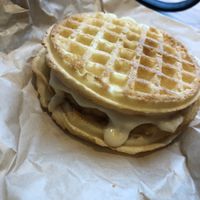 Chicken & waffles at Vegan Picnic in San Francisco
