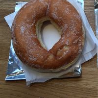 Huuuuge donut! at Vegan Picnic in San Francisco