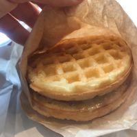 Chick’n and waffles at Vegan Picnic in San Francisco