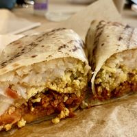 Breakfast burrito  at Vegan Picnic in San Francisco