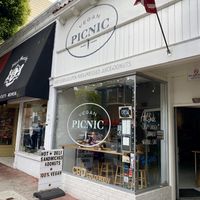Cute storefront  at Vegan Picnic in San Francisco