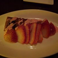 strawberry cake at Wynn Hotel - La Cave in Las Vegas