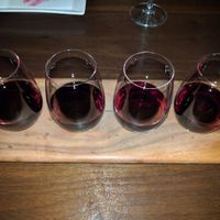 wine flight at Wynn Hotel - La Cave in Las Vegas