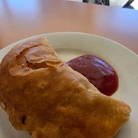 Vegie pastie at Yankalilla Bakery  in Yankalilla