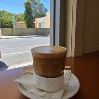 Oat latte at Yankalilla Bakery  in Yankalilla